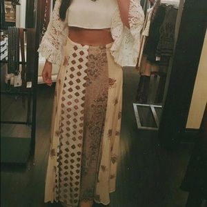 Free People Boho Maxi Skirt